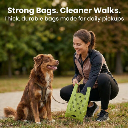Pogi's Premium Dog Waste Bags with Handles – Extra-Thick, Leak-Proof, Large Size, Fresh Scent, 900 Count