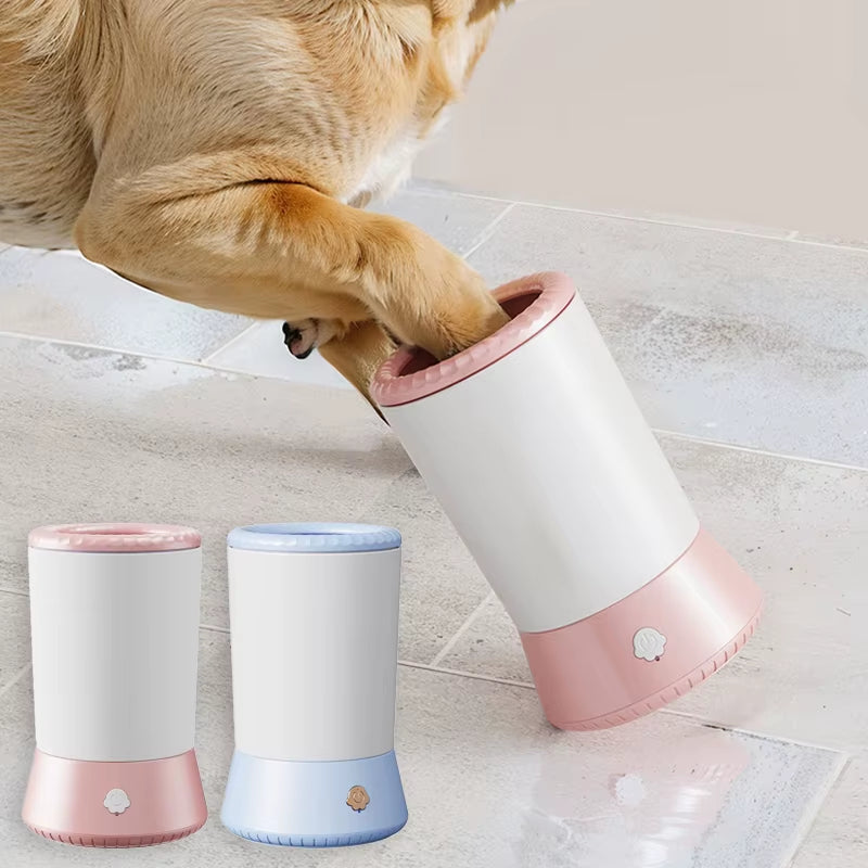 Electric Automatic Pet Paw Cleaner and Massager - USB Rechargeable Portable Dog Paw Washer
