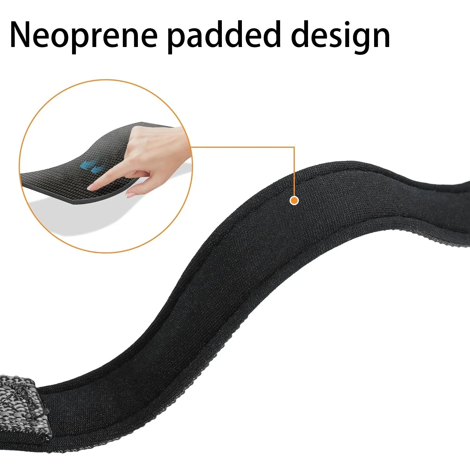 Premium Airtag Dog Collar with Waterproof Case, Reflective Soft Padding, and Adjustable Design for Large Dogs